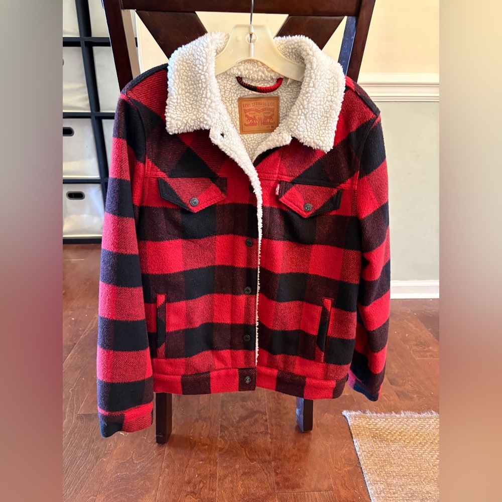 Women’s Levi’s Buffalo plaid jacket like new size M